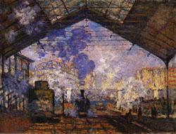 Claude Monet Gare Saint-Lazare France oil painting art